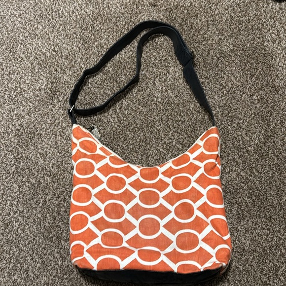 Rebekah Scott Designs orange patterned purse - Picture 2 of 11